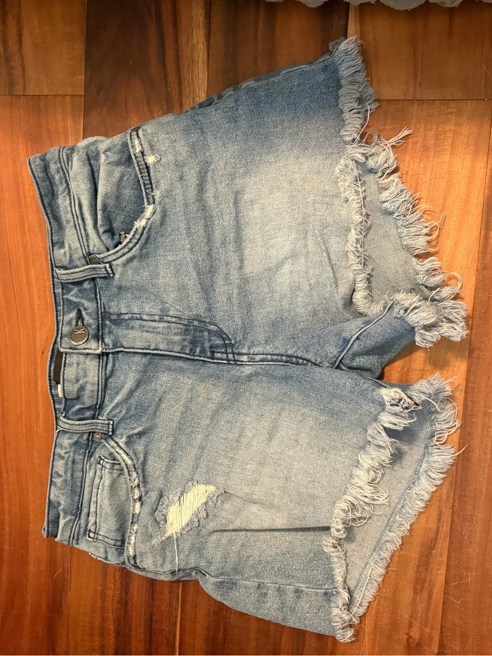 KUT from the Kloth Jane Long Shorts Size 6 High Rise Distressed Frayed 30 (1141)